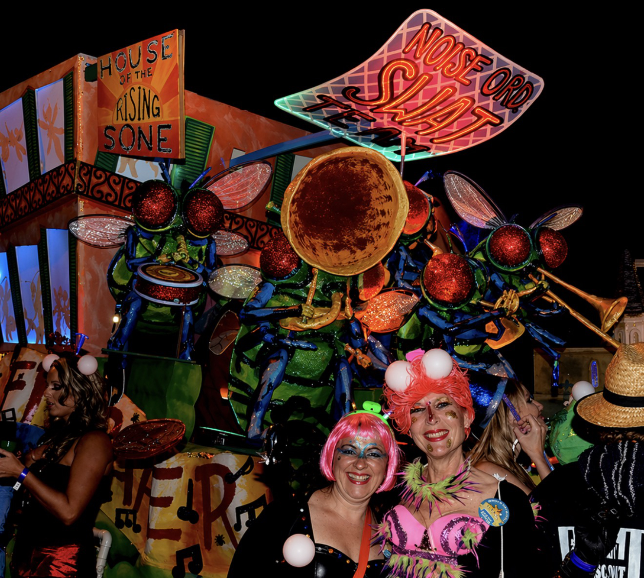 Krewe du Vieux Bar Flys rolling through the streets of New Orleans